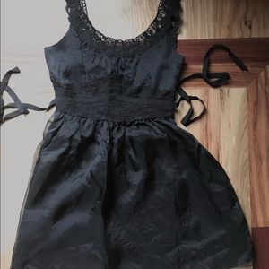 Anna Sui Organza Cocktail Party Dress | Embroidered Lace NWOT